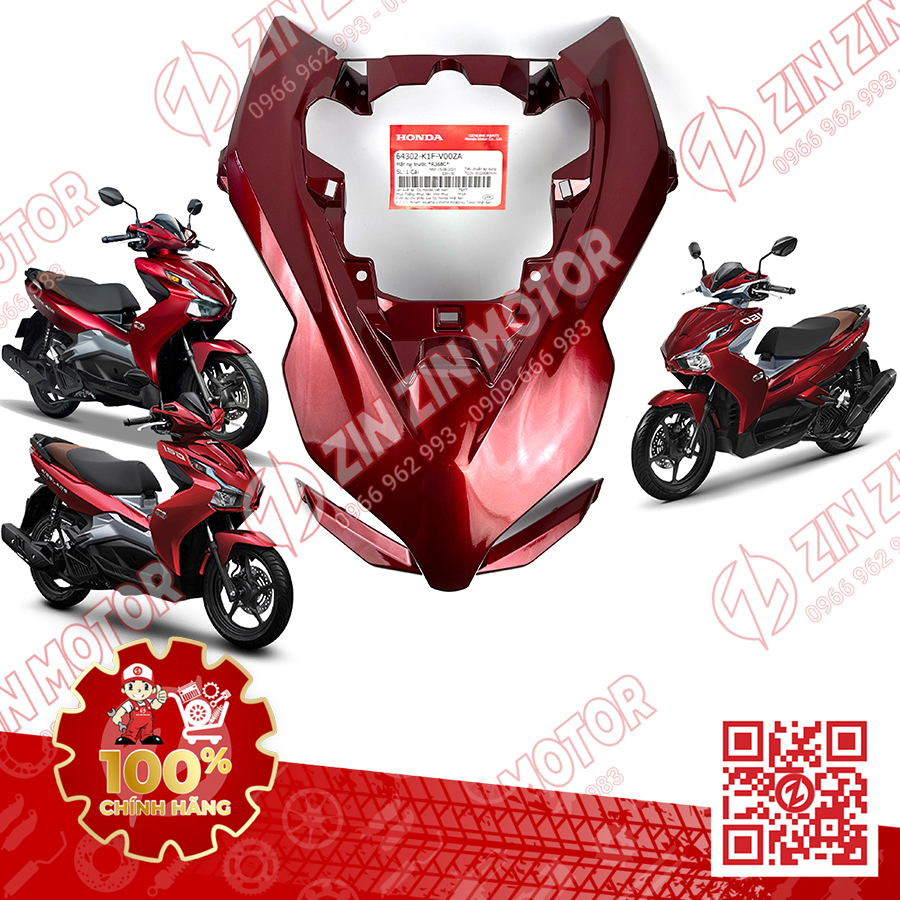 Ốp Đèn Pha, Mặt Nạ Trước Lớn AB 2020 2021 2022 2023+, AirBlade 160, Air Blade 150/125 Đủ Màu Chính Hãng Honda - ZZM