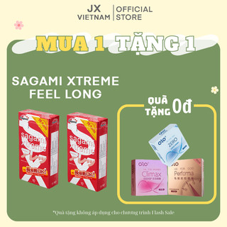 [CHÍNH HÃNG ][VIDEO THẬT] Bao Cao Su SAGAMI Xtreme Feel Long Gai &  Kéo Dài Thời Gian (20 chiếc), kèm theo siêu mỏng