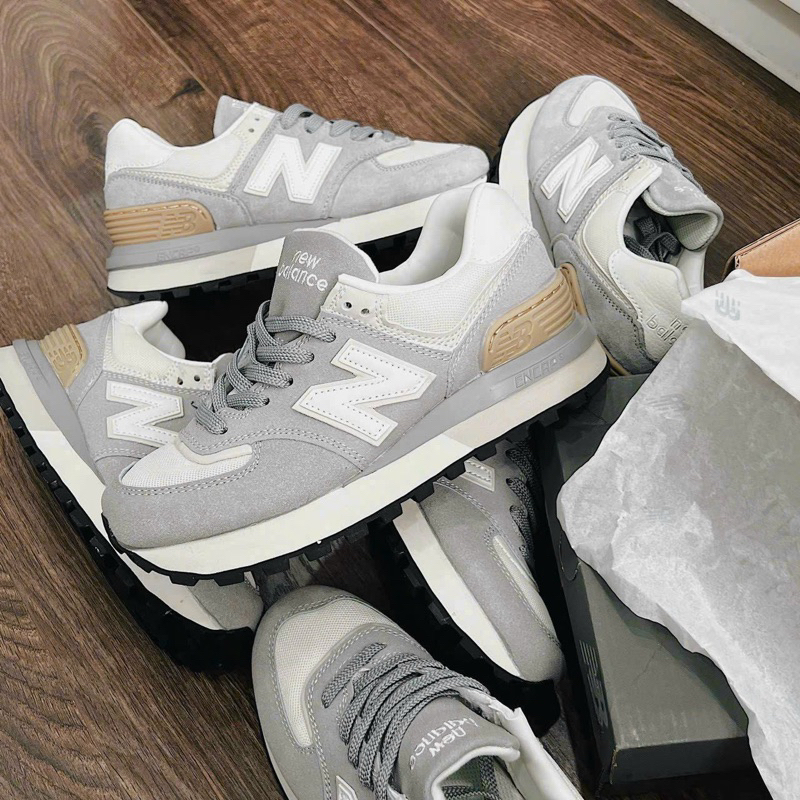 Giày NB 574 legacy xám xanh gót vàng, NEW BALENCE NB574 V2 xám trắng, NB 574 legacy nam nữ mẫu mới
