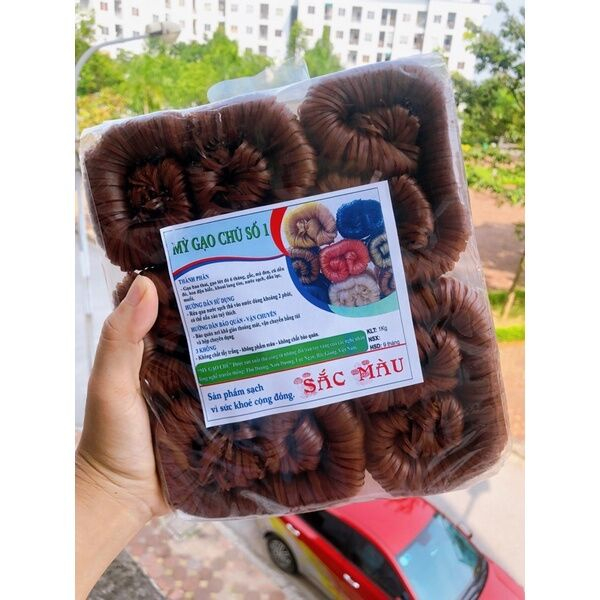 Mì chũ ngũ sắc đặc sản Bắc Giang 8 vắt mì/8 màu healthy, tốt cho sức khoẻ