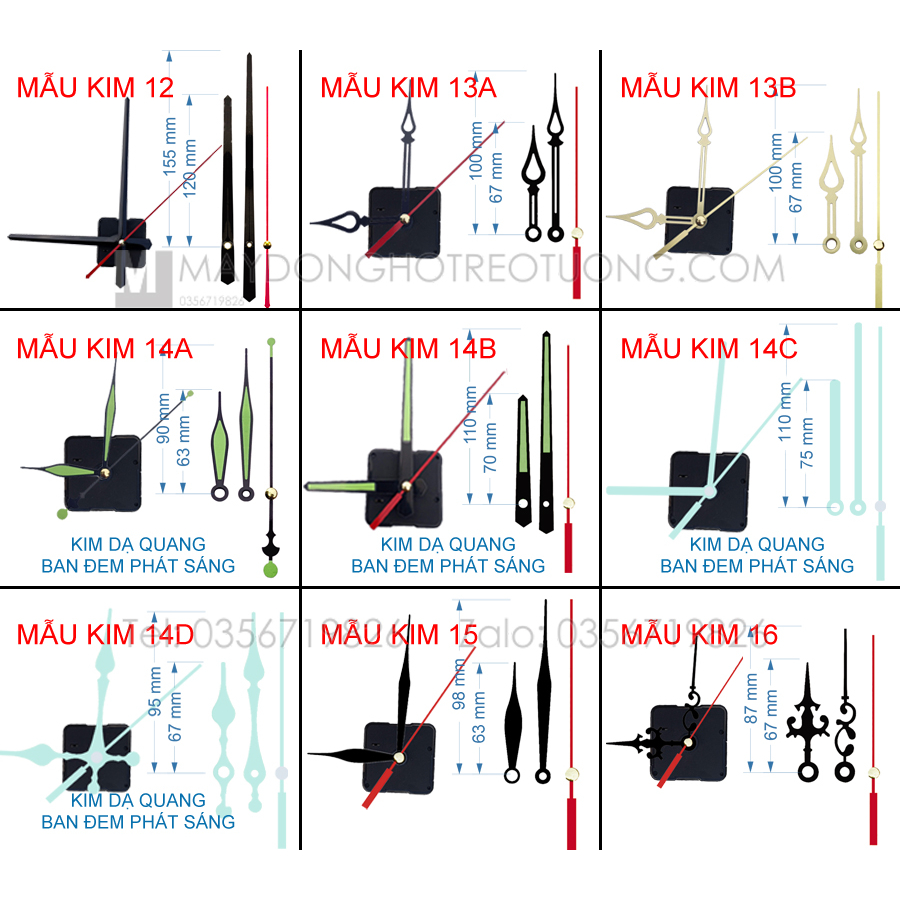 Máy đồng hồ treo tường giá rẻ - kim trôi