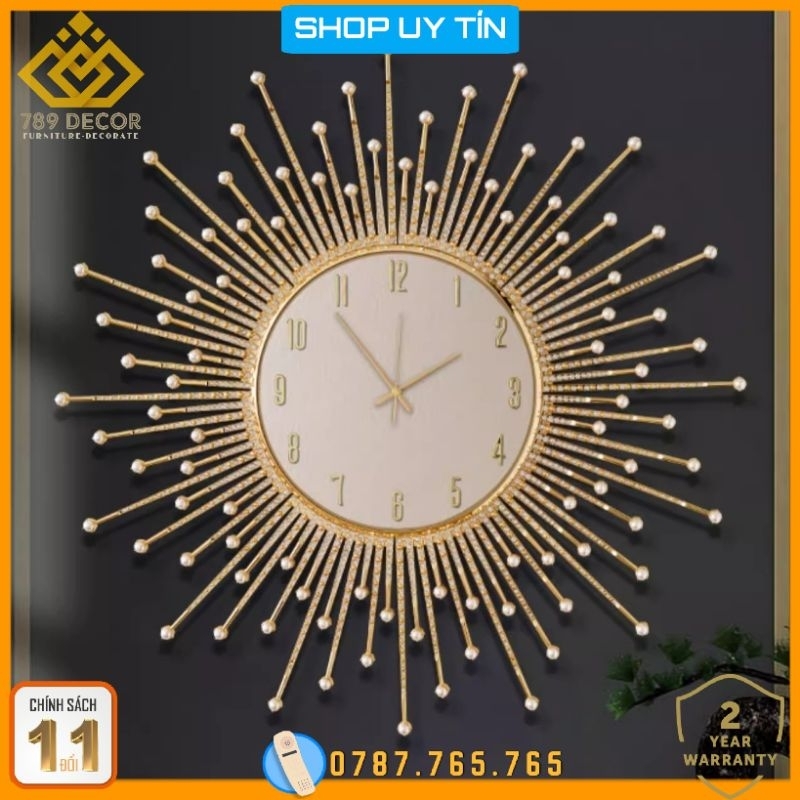 ĐỒNG HỒ TREO TƯỜNG MẶT TRỜI CAO CẤP