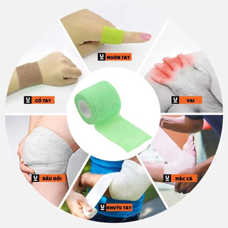 Combo hộp 24 cuộn băng cuốn cao su non, băng keo thể thao chống chấn thương
