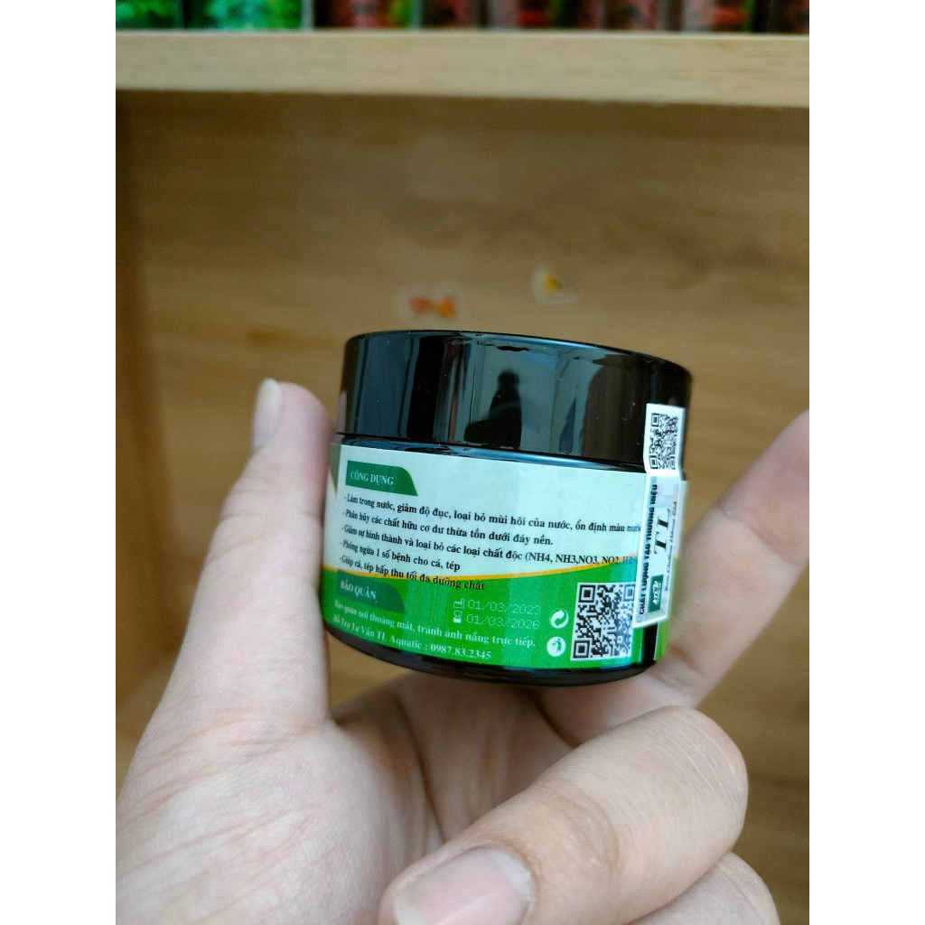 Vi Sinh Bột TL  giúp khử độc, làm trong nước, khử mùi tanh và bổ sung vitamin, men tiêu hoá cho cá tép