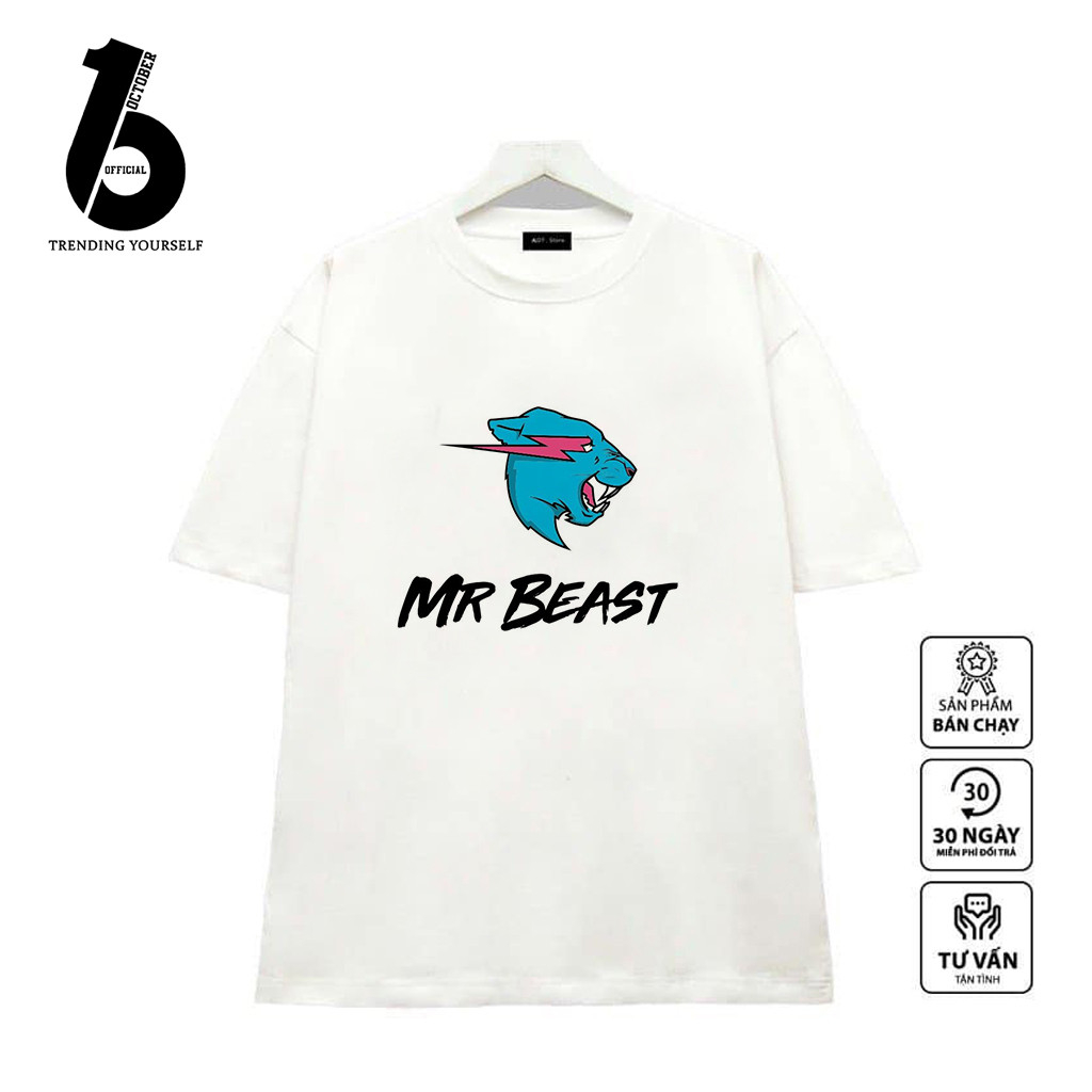 Áo hoodie in hình Mr Beast dành cho các fan, Áo in hình YouTube Mr Beast chất nỉ bông dày dặn hình in sắc nét