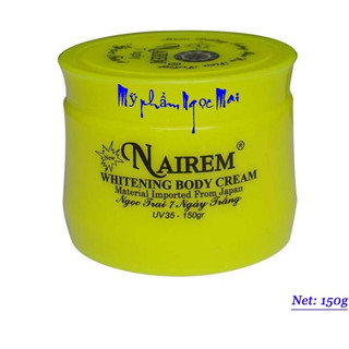 Kem body dưỡng trắng da toàn thân chống nắng UV 35 Nairem Collagen 7 ngày trắng 150g