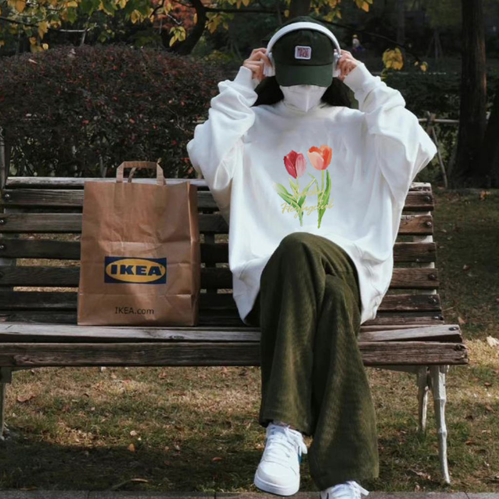 Áo Sweater HALEY HS56 Unisex Nam Nữ  Phong Cách Hàn Quôc Form Rộng Dày Dặn Chất Nỉ Bông Nỉ Lông Cáo Ấm Áp