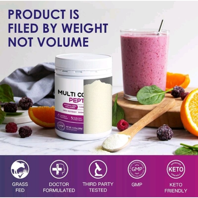 Bột Marine Collagen Tripeptide Probiotic Cấp Nước, Kích Thước Siêu Nhỏ, Trẻ Hóa Da, Trắng Da Nature Target 300gr