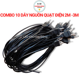Combo 10 dây nguồn quạt điện 2m - 3m