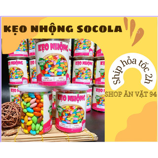 Kẹo socola hình nhộng đủ màu sắc hộp 500gr