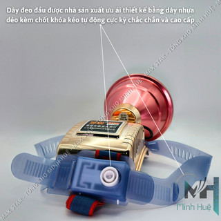 Đèn pin đội đầu siêu sáng 9000W pha to