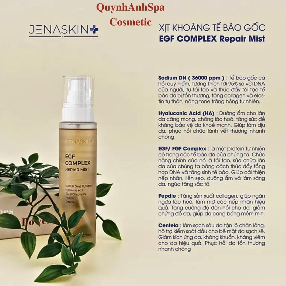 Xịt Khoáng tế bào gốc Jenaskin EGF COMPLEX REPAIR MIST, Giúp da căng bóng, mịn màng, giảm nếp nhăn Quynhanhspa20 150ml | BigBuy360 - bigbuy360.vn