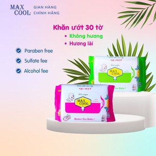 1 gói khăn ướt 30 tờ max cool