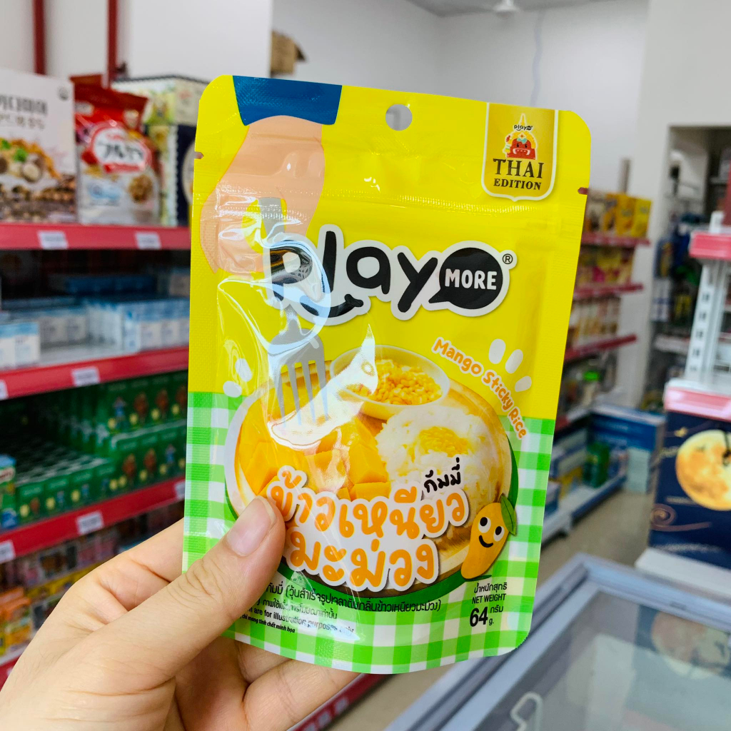 Kẹo dẻo xôi xoài Play more gói 64g