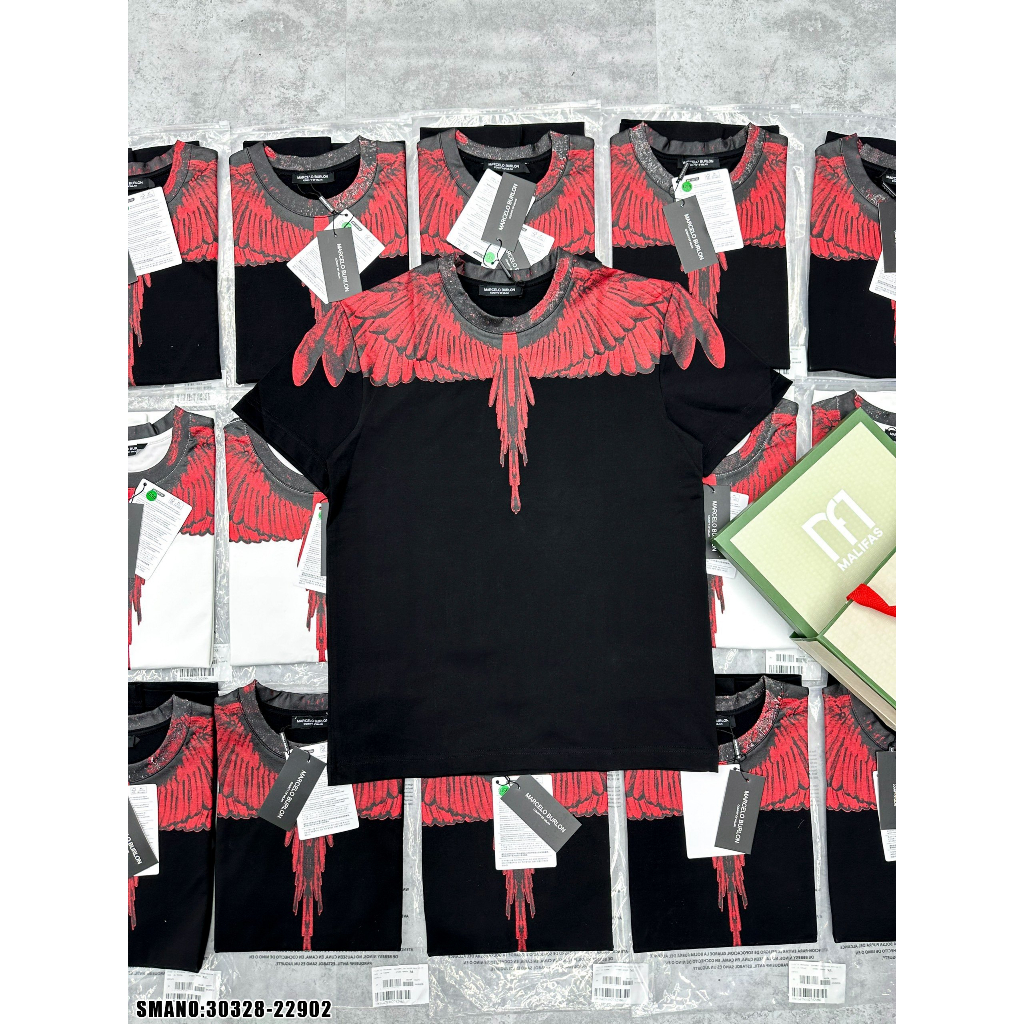 Áo Phông Nam Nữ Burlon Hình Đôi Cánh Đại Bàng - Áo Thun Nam Nữ Đại Bàng Chất Liệu Cotton Co Giãn 4 Chiều Siêu Thoáng Mát