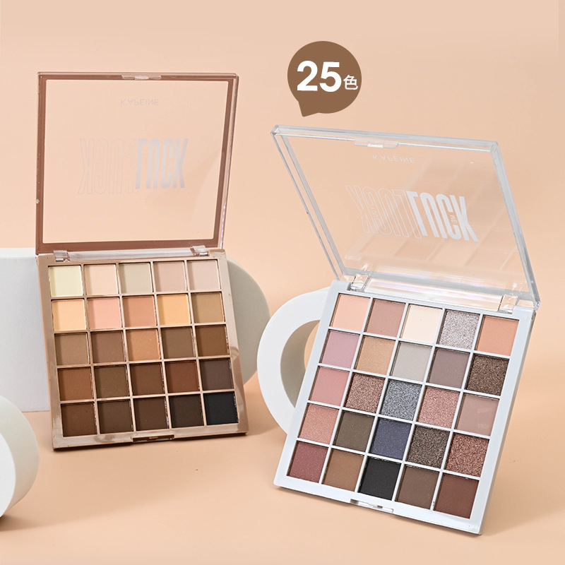Bảng Phấn Mắt 25 Ô Màu K'APEINE Size Lớn Makeup Tông Cam Hồng Đào