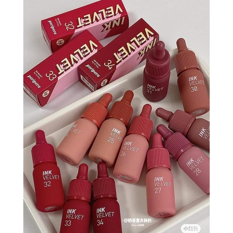 Son Kem Lì INK Velvet [ sẵn màu 02 - 08 - 15 - 17 - 29 - 30 - 22 - 23 - 40 -30 - 32 - 33 ]