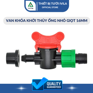 [Bán sỉ] Van khóa khởi thủy nhỏ giọt 16mm kèm roong cao su - Van khóa khởi thủy ra ống nhỏ giọt