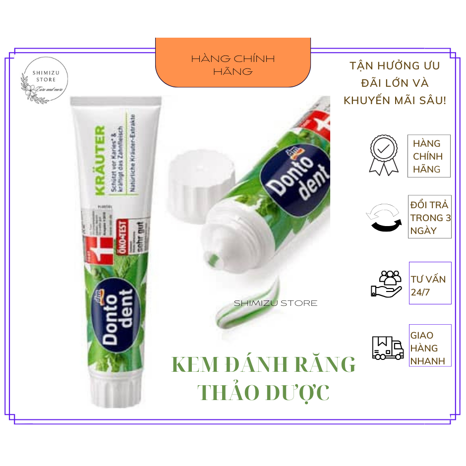 Kem đánh răng Dontodent (thương hiệu chăm sóc răng miệng hàng đầu của Đức) - Shimizu Store