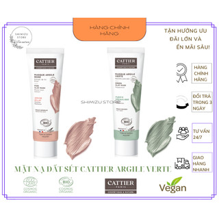 Bản Pháp hàng Nội địa - Mask đất sét của Cattier clay mask aloe vera trắng da 100ml
