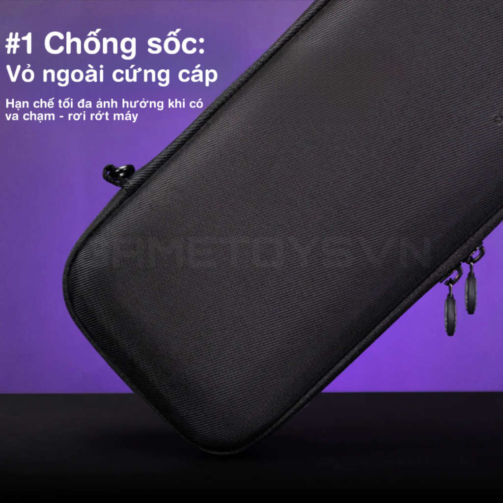 Bộ túi EDC chống sốc / chống nước xịn sò kèm dây đeo thương hiệu Skull & Co cho máy chơi game ASUS ROG Ally / OnexFly