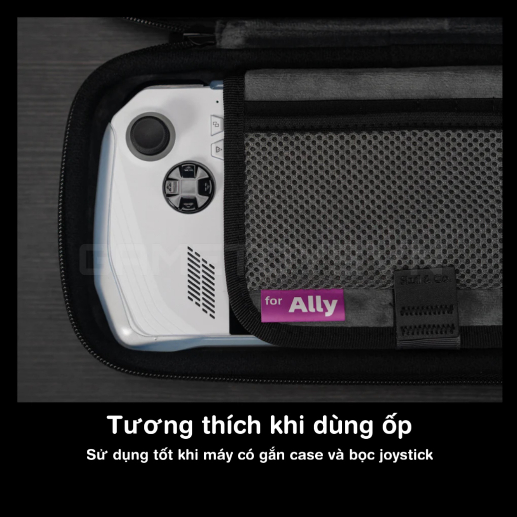 Bộ túi EDC chống sốc / chống nước xịn sò kèm dây đeo thương hiệu Skull & Co cho máy chơi game ASUS ROG Ally / OnexFly