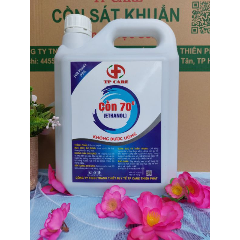 17_Sát khuẩn nhanh can 5Lit, còn 70 độ, có hương chanh sả, valender.. chọn hương
