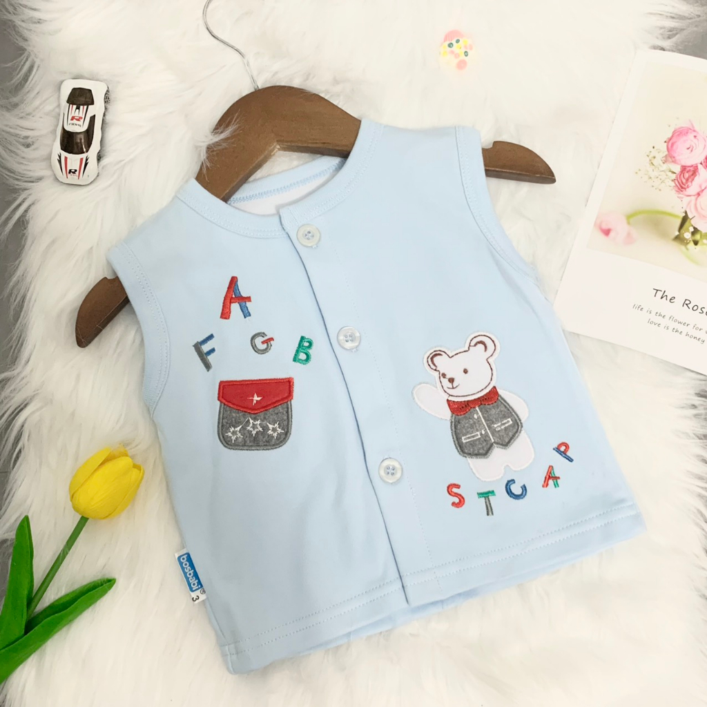 Áo ghile / Áo khỉ giữ ấm ngực cho bé Bosbaby 3-18kg