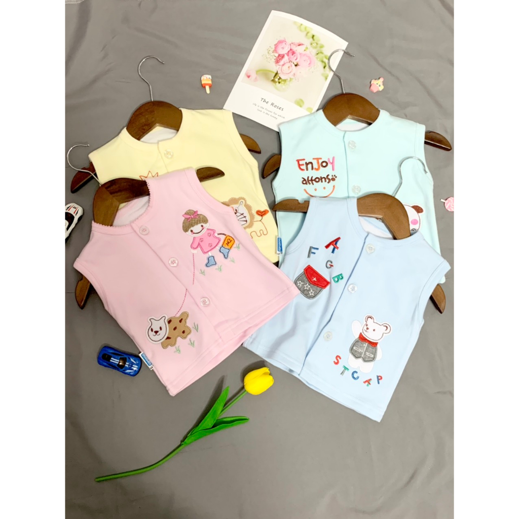 Áo ghile / Áo khỉ giữ ấm ngực cho bé Bosbaby 3-18kg