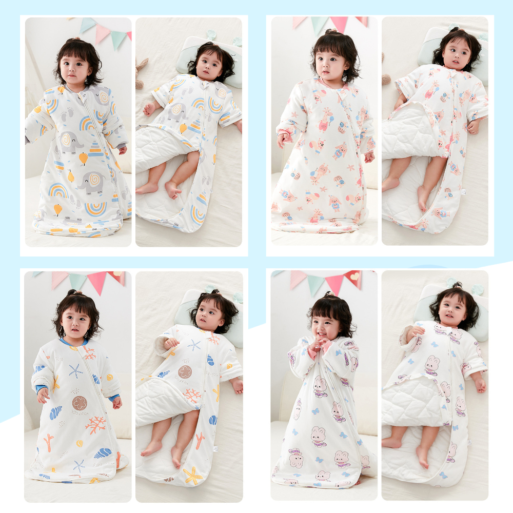 Túi Ngủ Trẻ Em/Túi Ngủ Cho Bé Mùa Đông Trần Bông Siêu ấm