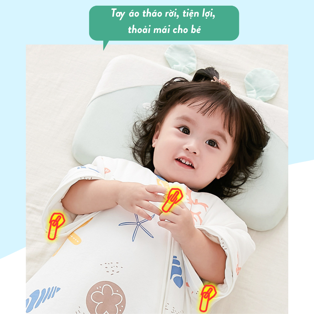 Túi Ngủ Trẻ Em/Túi Ngủ Cho Bé Mùa Đông Trần Bông Siêu ấm