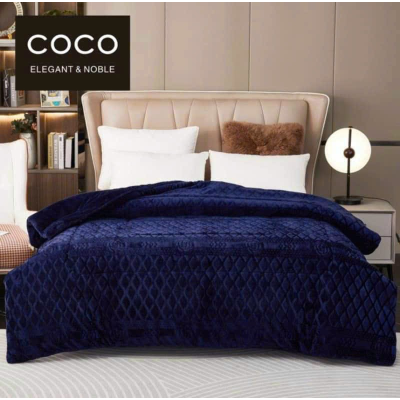 CHĂN LÔNG THỎ DIOR- COCO CHÍNH HÃNG - NHẬP KHẨU HÀNG CAO CẤP mẫu mới 2023 nặng 4kg