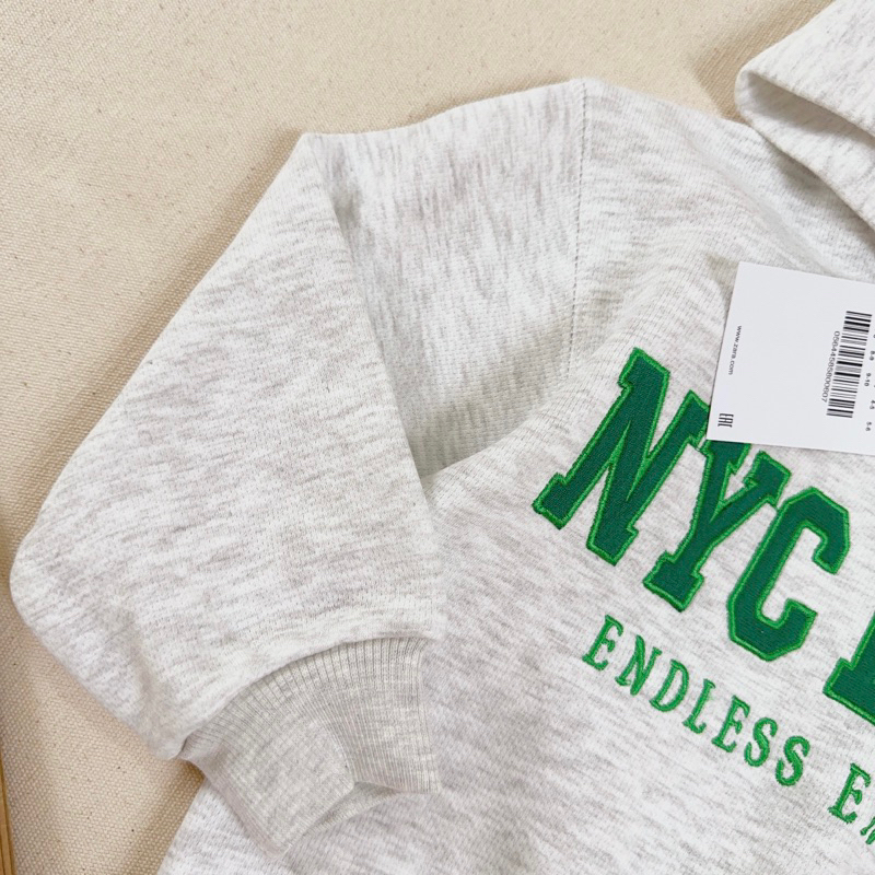Set bộ nỉ bé trai hoodie NYC DAY Zara 2-5T