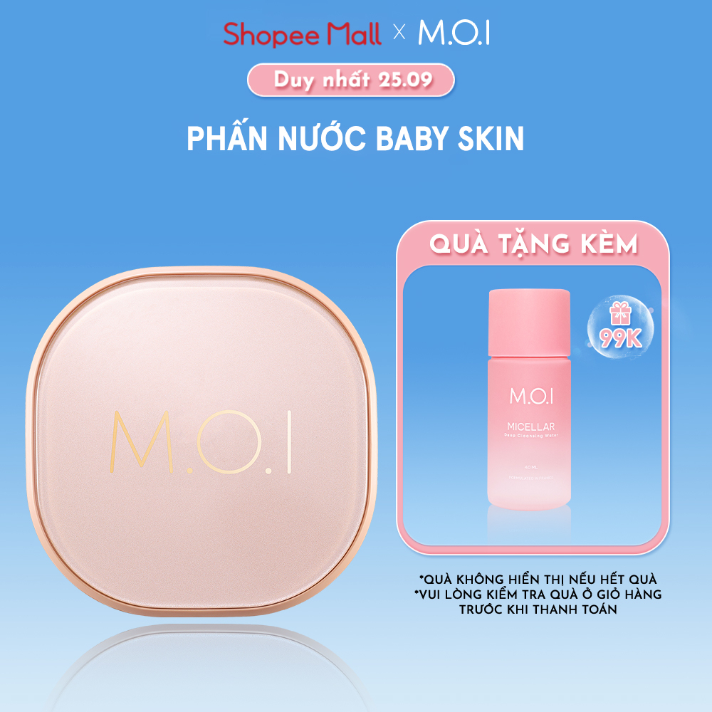 Phấn nước M.O.I Baby Skin Cushion SPF 50+ PA+++ 12g