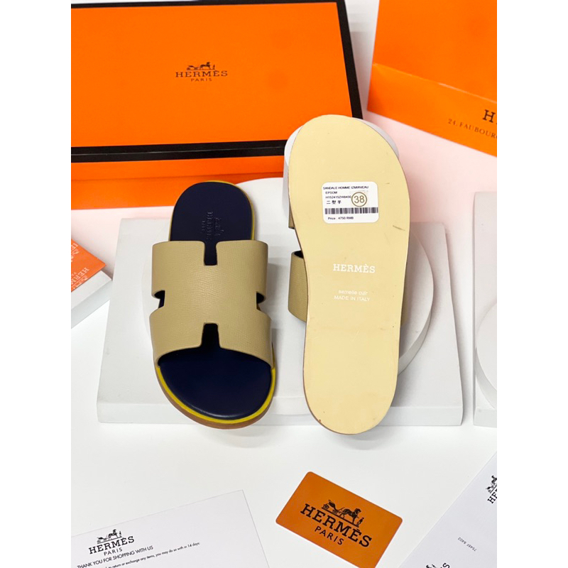 Dép Hm đế gỗ Fullbox , dép  Nam HM