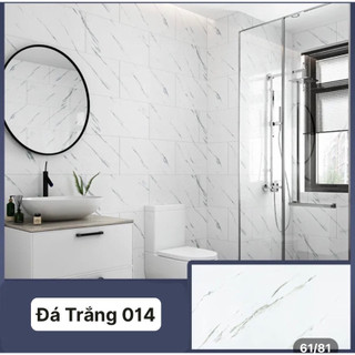 Tấm dán tường PVC vân đá đen/KT 60x30cm