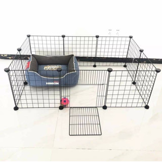 Bộ chuồng ghép chó mèo 10 tấm 70x105cm cao 35 nhiều màu đẹp mắt