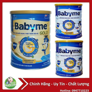 Sữa Babyme Gold,Grow, số 1,2,3 900g [Date 2026]