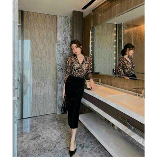 ĐẦM BODY CỔ V HỌA TIẾT BEO CAO CẤP ,  TRẺ TRUNG, SANG TRỌNG , QUÝ PHÁI , ĐI LÀM ĐI CHƠI ĐỀU  PHÙ HỢP