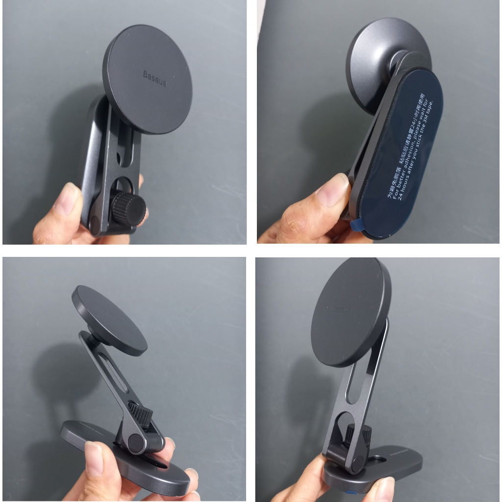 Giá đỡ điện thoại hít nam châm dạng gập dán màn hình trên ô tô Tesla Baseus T-Space BS-TS006
