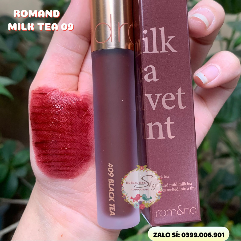 Son Romand Milk Tea Velvet Tint Ver 1 Ver 2 Chocolate Tea Black Tea