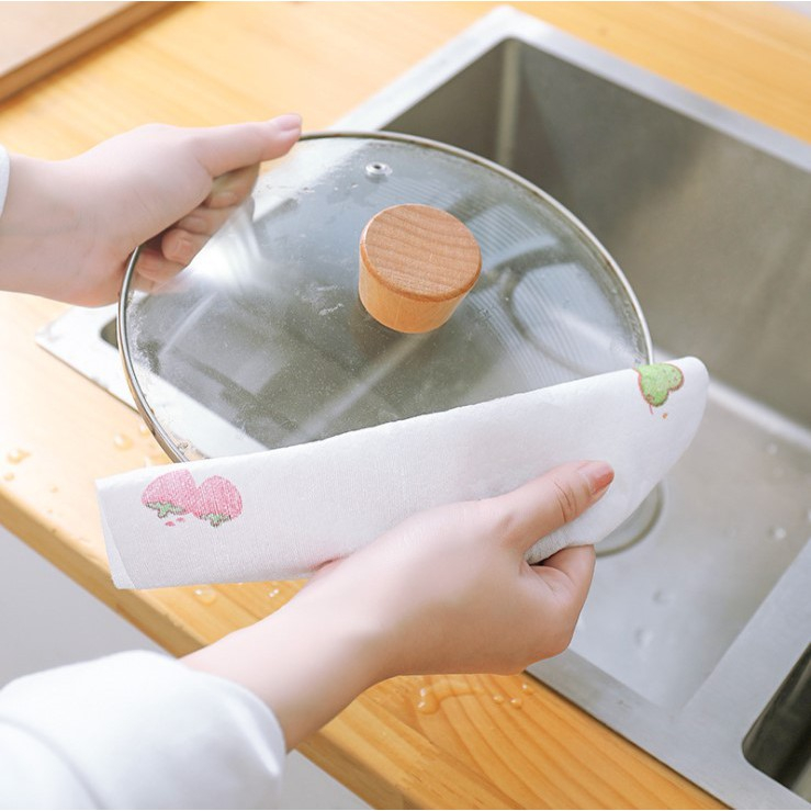 Cọc Gỗ Cắm Giấy Lau Cao Cấp, Cuộn Giấy Họa Tiết Đa Năng Thấm Hút Nhanh Chóng Chất Liệu An Toàn Khổ 20cm, 25cm