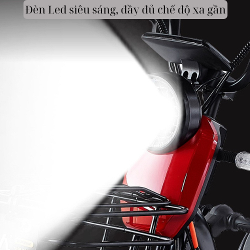 Xe điện 3 bánh Super F68 và Super F68 Pro, xe dành cho người già, bà bầu, người khuyết tật, khung thép chắc chắn