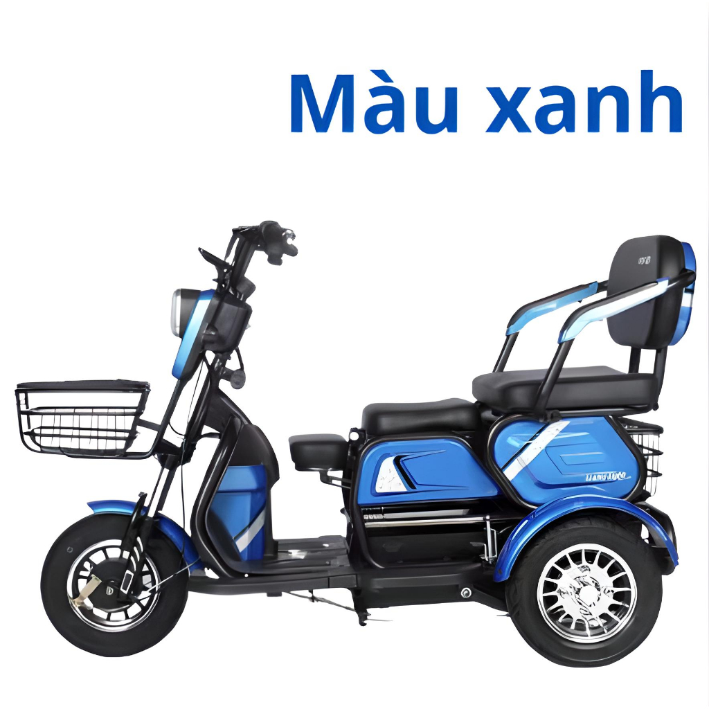 Xe điện 3 bánh Super F68 và Super F68 Pro, xe dành cho người già, bà bầu, người khuyết tật, khung thép chắc chắn