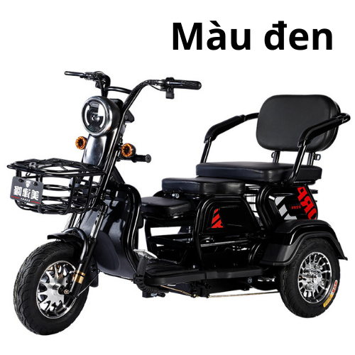 Xe điện 3 bánh Super F68 và Super F68 Pro, xe dành cho người già, bà bầu, người khuyết tật, khung thép chắc chắn