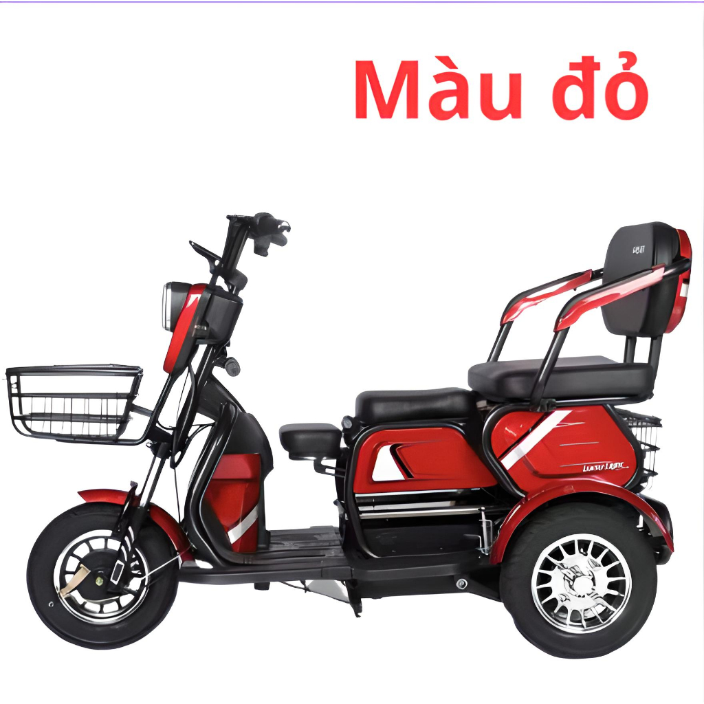 Xe điện 3 bánh Super F68 và Super F68 Pro, xe dành cho người già, bà bầu, người khuyết tật, khung thép chắc chắn