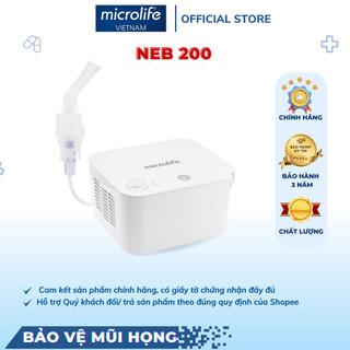 Máy xông mũi họng phun khí dung microlife neb200 chính hãng bảo hành 3 năm