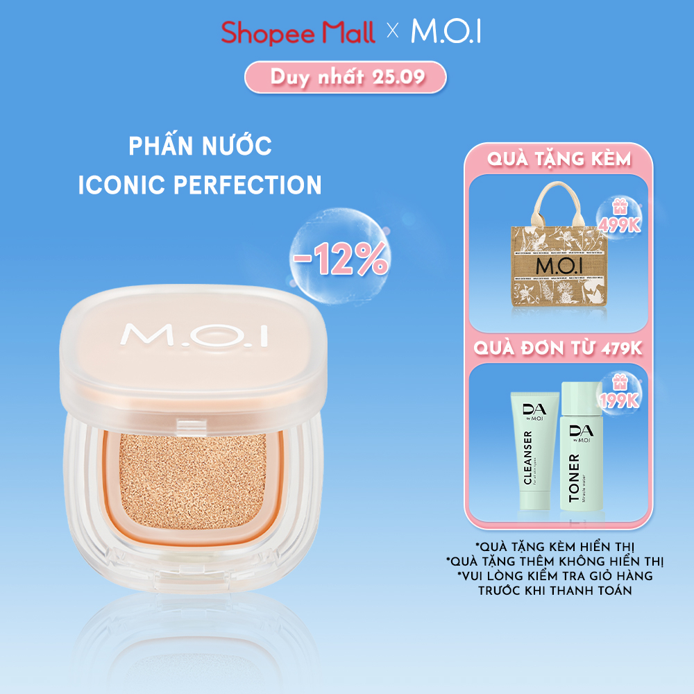 Phấn nước M.O.I Iconic Perfection Cushion SPF 50+ PA+++ 12g