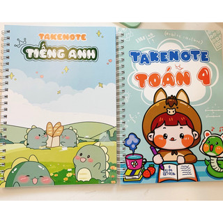 Combo sổ tay toán 4 + tiếng anh