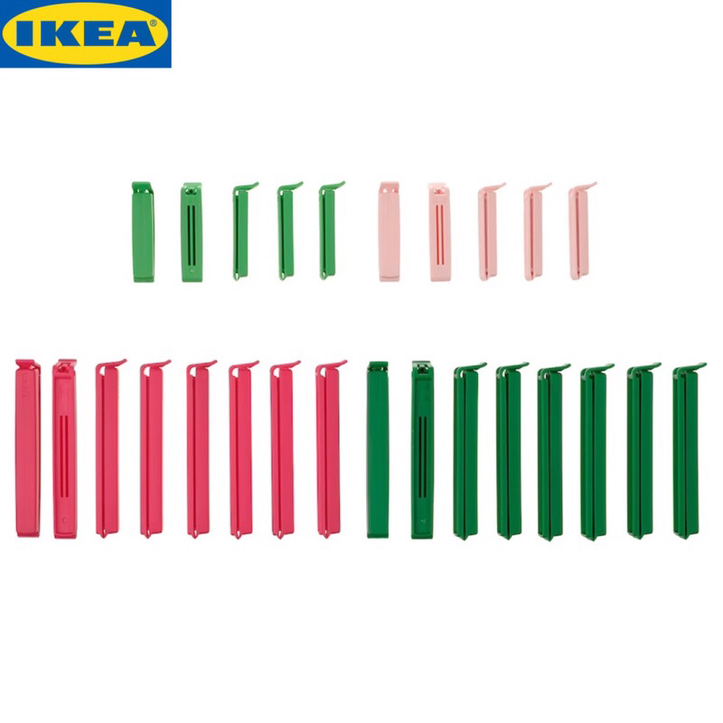 Combo 26 kẹp miệng túi BEVARA IKEA CHÍNH HÃNG